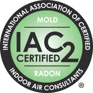IAC2 Certified International Association of Certified Indoor Air Consultants logo for Holler Home Inspections in Boone NC.