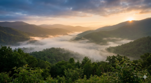 Moisture Management - Morning mist over the NC High Country mountains highlighting atmospheric humidity.